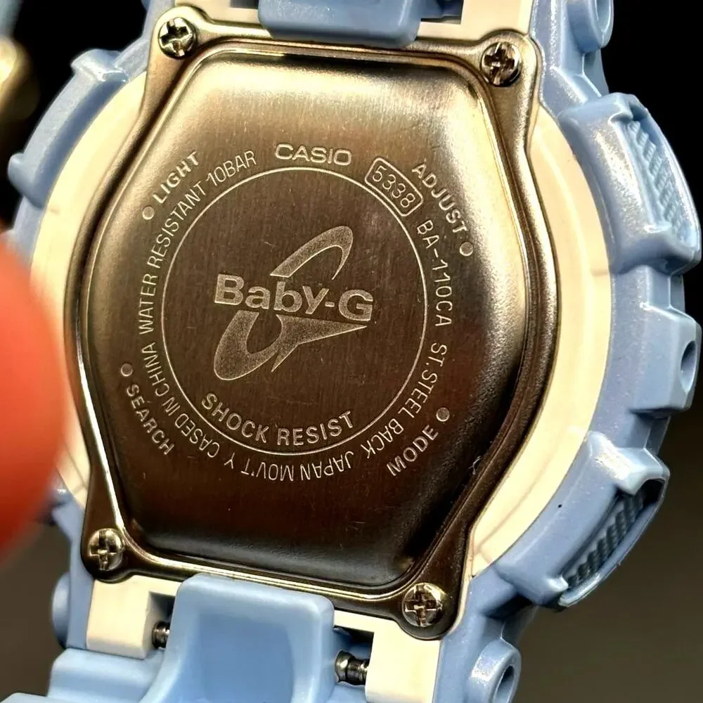 Casio Baby-G BA-110CA-2A Neo-Pastel Blue Pink Analog Digital Women’s Watch